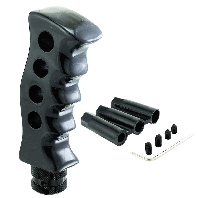 Abfer Handle Grip Shift Knob Unique Gear Stick Shifter Knobs Replacement Shifting Head Lever for Manual Automatic Vehicle Truck (Black) - Image 4